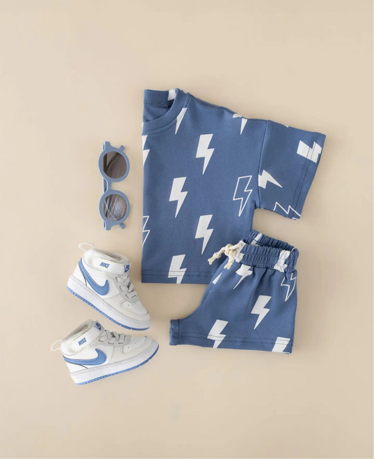 Shorts Set - Blue Bolts