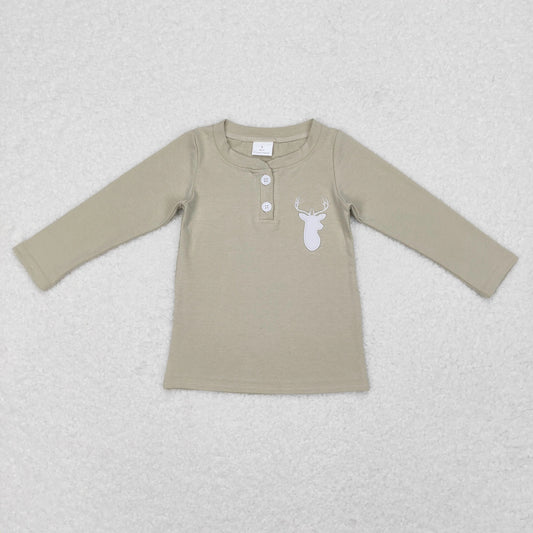 **PREORDER** Embroidered Deer Cotton Shirt