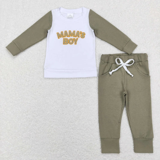 **PREORDER** Embroidered Mama’s Boy Set
