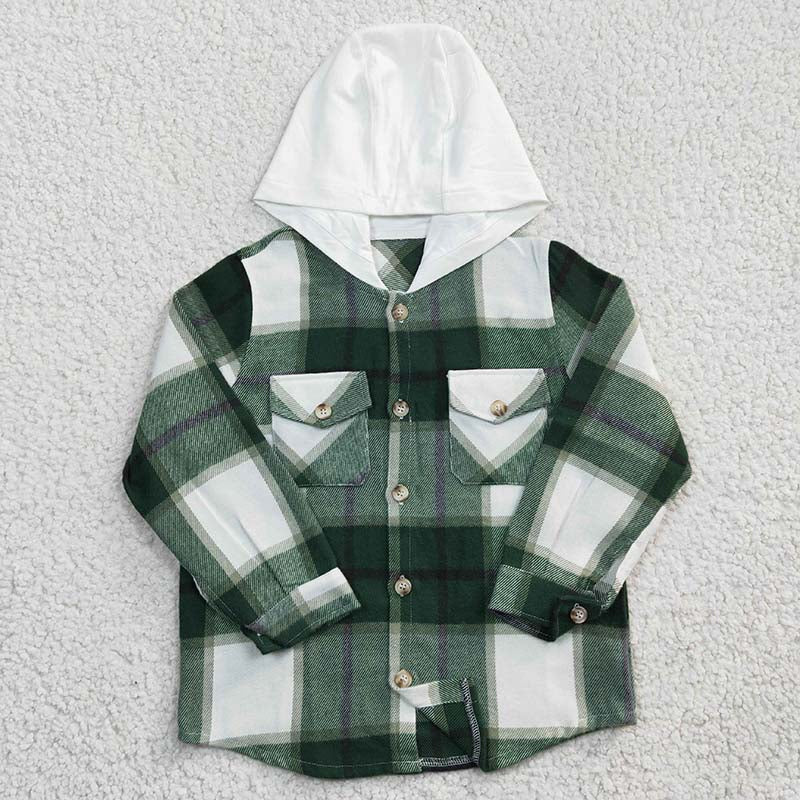 **PREORDER** Plaid Button-Up Hoodie