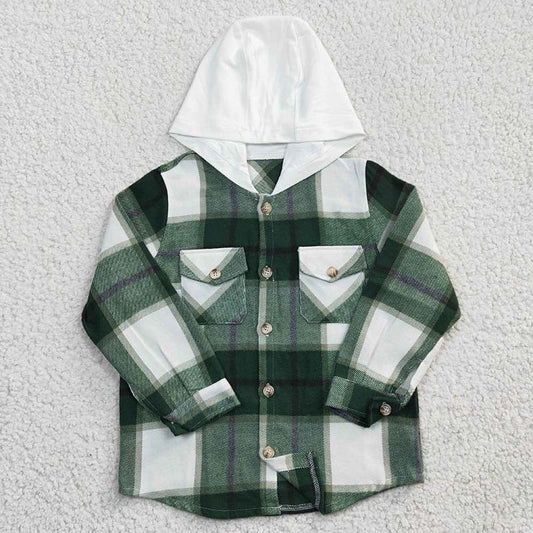 **PREORDER** Plaid Button-Up Hoodie
