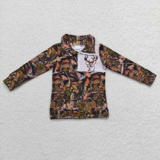 **PREORDER** Camo Deer 1/4 Zip