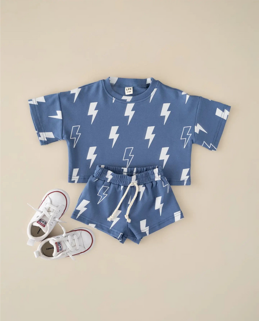Shorts Set - Blue Bolts