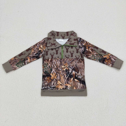 **PREORDER** Deer Camo 1/4 Zip