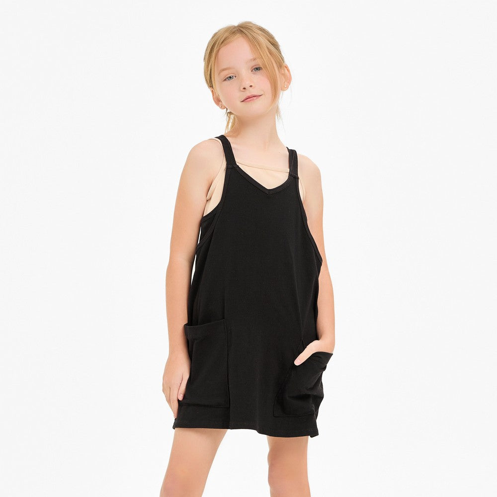 Relaxed Tank Dress with Built-in Romper Lining